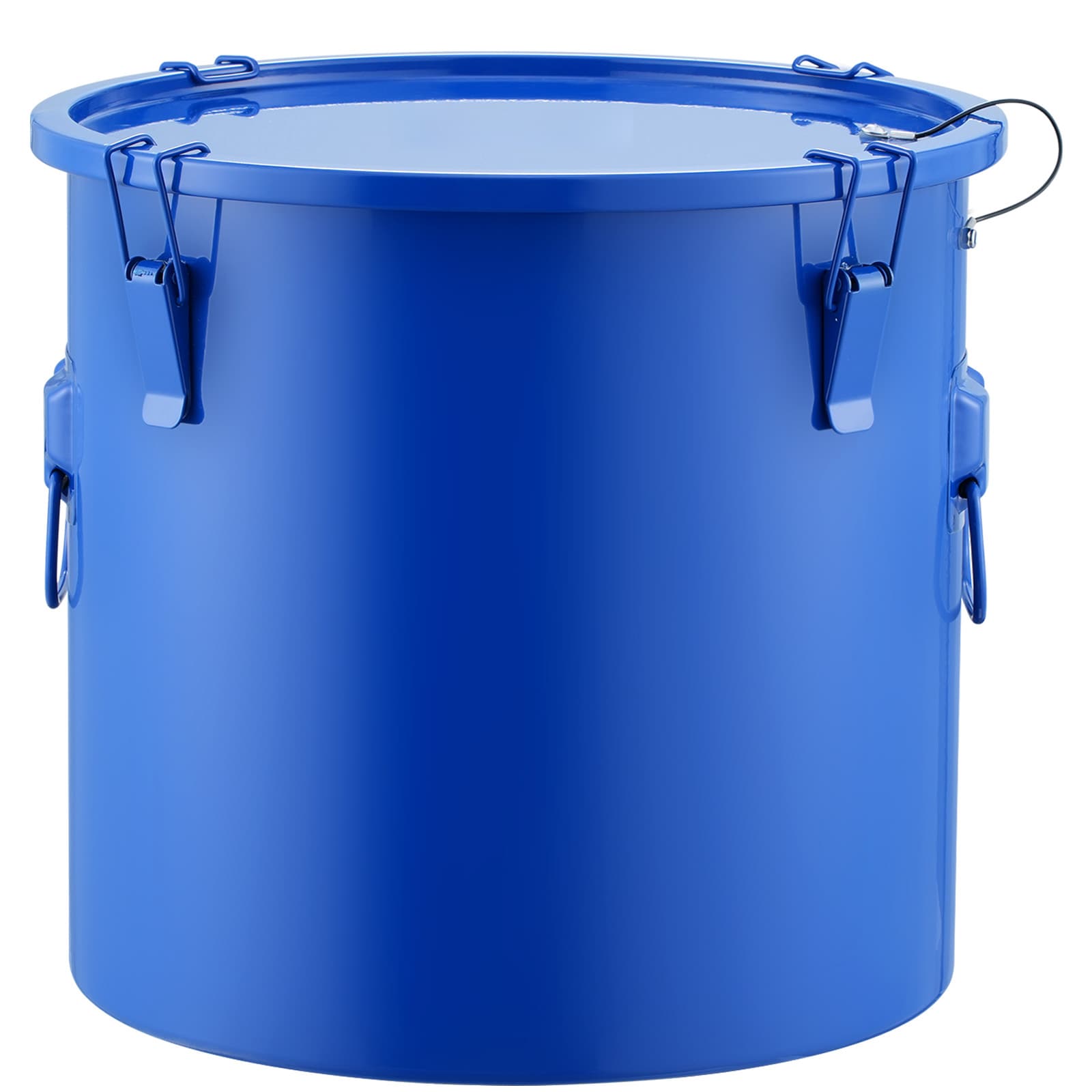 Fryer Grease Bucket, 10 Gal Oil Disposal Caddy Carbon Steel Fryer Oil Bucket With Rust-Proof Coating, Oil Transport Container With Lid, Lock Clips, Filter Bag For Hot Cooking Oil Filtering, Blue_maomaolike.com